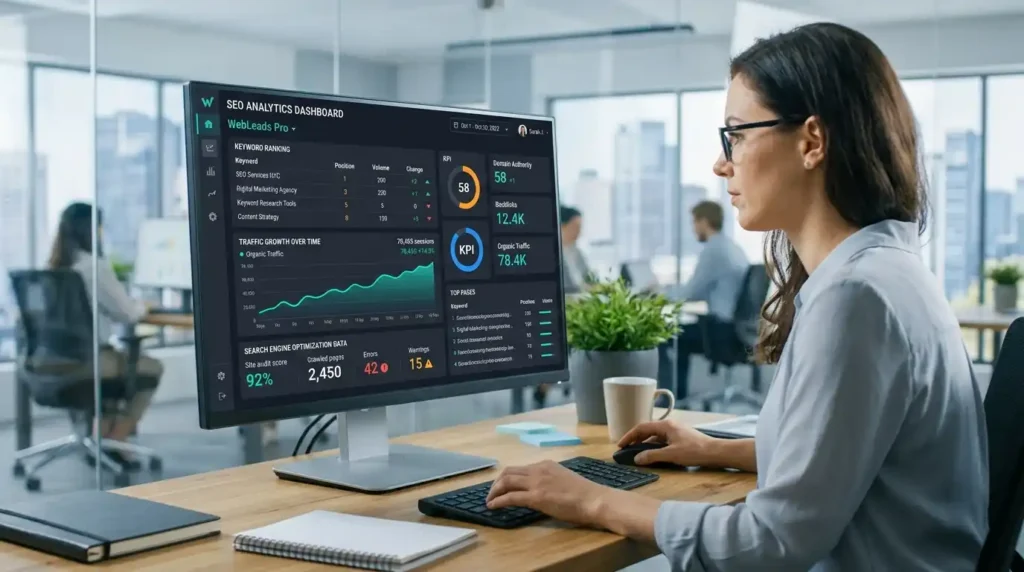 AI Content Creation Tools for SEO keyword ranking and content optimization dashboard