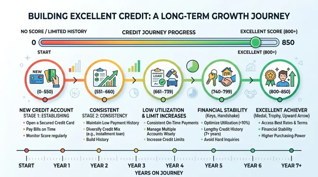 Credit builder loan process for people learning how to build credit from scratch