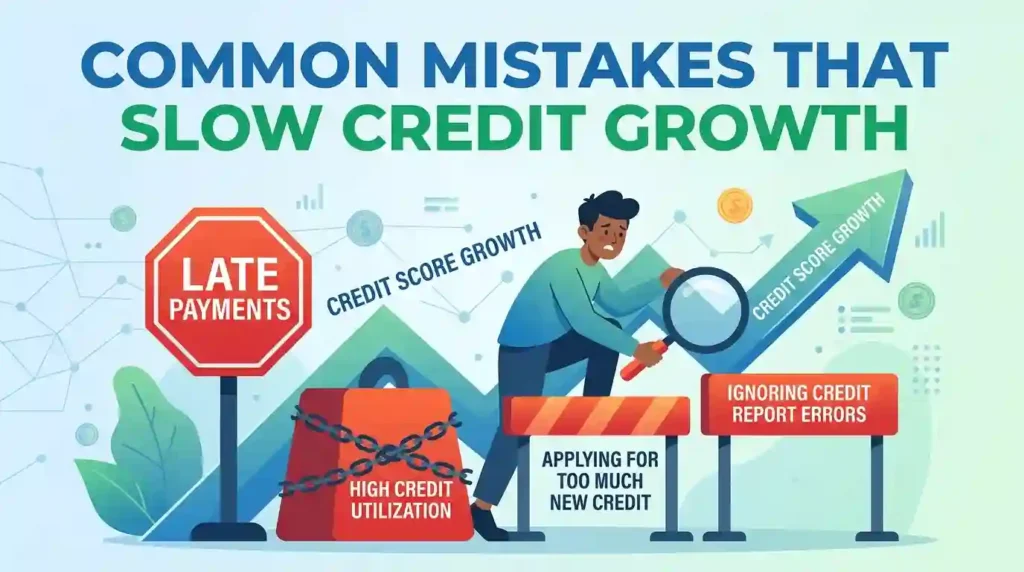 Common credit mistakes that can damage your credit score and slow credit growth
